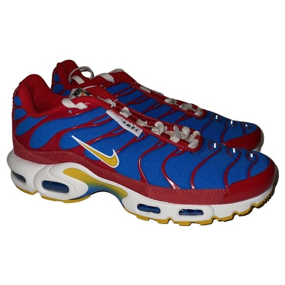 Nike Air Max Plus SE Running Shoes Club Blue Red (Men's Size 9) DC9332-600